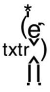 TXTR * - ( ) < > , _ _ . .
