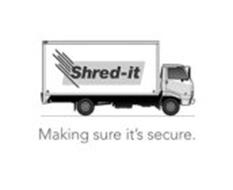 SHRED-IT MAKING SURE IT'S SECURE.