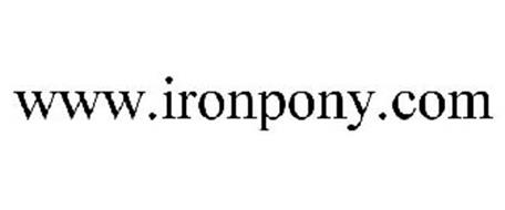 WWW.IRONPONY.COM