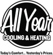 ALL YEAR COOLING & HEATING TODAY'S COMFORT... YESTERDAY'S PRICES.