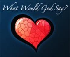 WHAT WOULD GOD SAY?