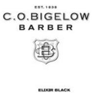 C.O. BIGELOW BARBER ELIXIR BLACK EST. 1838 COB