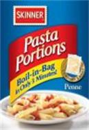 SKINNER PASTA PORTIONS BOIL-IN-BAG IN ONLY 3 MINUTES! CONTAINS 3 BAGS PENNE