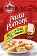 AMERICAN BEAUTY PASTA PORTIONS BOIL-IN-BAG IN ONLY 3 MINUTES! CONTAINS 3 BAGS PENNE