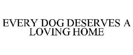 EVERY DOG DESERVES A LOVING HOME