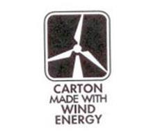 CARTON MADE WITH WIND ENERGY