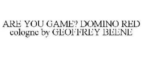 ARE YOU GAME? DOMINO RED COLOGNE BY GEOFFREY BEENE