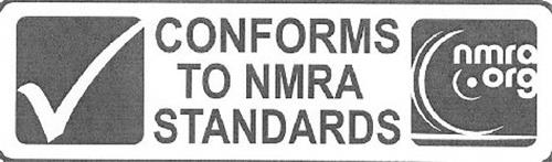CONFORMS TO NMRA STANDARDS NMRA.ORG