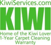 KIWI SERVICES.COM KIWI HOME OF THE KIWI LOVER 1-YEAR CARPET CLEANING WARRANTY