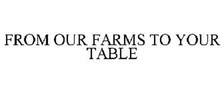 FROM OUR FARMS TO YOUR TABLE