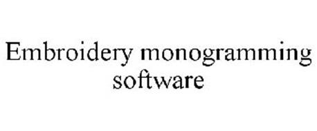 EMBROIDERY MONOGRAMMING SOFTWARE
