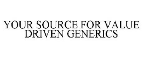 YOUR SOURCE FOR VALUE DRIVEN GENERICS