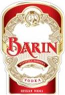 BARIN VODKA RUSSIAN VODKA SINCE 1997 WITH NATURAL INGREDIENTS