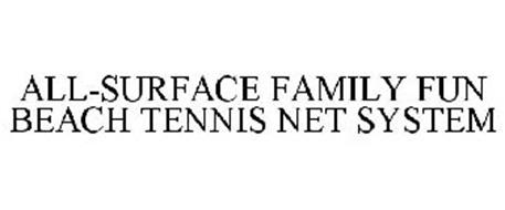 THE ALL-SURFACE FAMILY FUN BEACH TENNIS NET SYSTEM