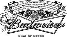 BUDWEISER KING OF BEERS THIS IS THE FAMOUS BUDWEISER BEER. WE KNOW OF NO BRAND PRODUCED BY ANY OTHER BREWER WHICH COSTS SO MUCH TO BREW AND AGE. OUR EXCLUSIVE BEECHWOOD AGING PRODUCES A TASTE, A SMOOTHNESS, AND A DRINKABILITY YOU WILL FIND IN NO OTHER BEER AT ANY PRICE.