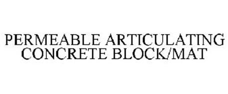 PERMEABLE ARTICULATING CONCRETE BLOCK/MAT