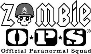 ZOMBIE O P S OFFICIAL PARANORMAL SQUADRON