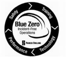 BLUE ZERO INCIDENT-FREE OPERATIONS SAFETY TRAINING TECHNOLOGY PERFORMANCE PD PARKER DRILLING