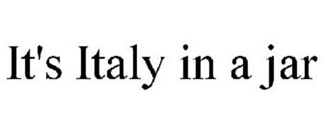 IT'S ITALY IN A JAR