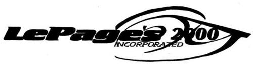 LEPAGE'S 2000 INCORPORATED