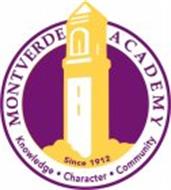 MONTVERDE ACADEMY KNOWLEDGE · CHARACTER · COMMUNITY SINCE 1912