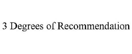 3 DEGREES OF RECOMMENDATION