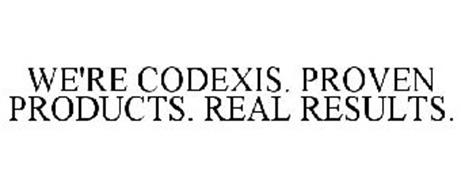 WE'RE CODEXIS. PROVEN PRODUCTS. REAL RESULTS.