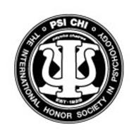 PSI CHI THE INTERNATIONAL HONOR SOCIETYIN PSYCHOLOGY PSYCHE CHEIRES EST·1929
