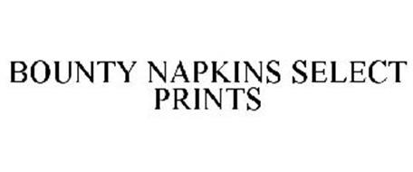 BOUNTY NAPKINS SELECT PRINTS