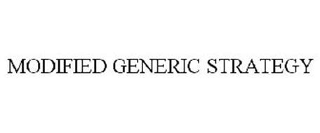 MODIFIED GENERIC STRATEGY