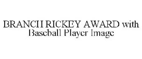 BRANCH RICKEY AWARD WITH BASEBALL PLAYER IMAGE