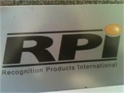 RPI RECOGNITION PRODUCTS INTERNATIONAL