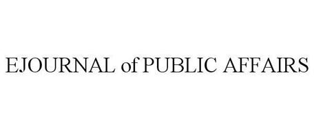 EJOURNAL OF PUBLIC AFFAIRS