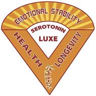 SEROTONIN LUXE EMOTIONAL STABILITY HEALTH LONGEVITY