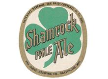 INTERNAL REVENUE TAX PAID · CONTENTS 12FL. OZS. THE GLOBE BREWING CO., BALTIMORE, MO. SHAMROCK PALE ALE