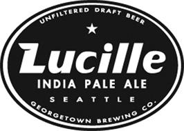 LUCILLE INDIA PALE ALE UNFILTERED DRAFTBEER SEATTLE GEORGETOWN BREWING CO.
