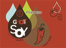MARUSO GHOST SOY NATURALLY BREWED SAUCE GHOST PEPPER THICK BLACK BEAN SOY