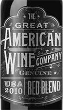 THE GREAT AMERICAN WINE COMPANY GENUINE USA 2010 RED BLEND
