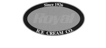 ROYAL SINCE 1926 ICE CREAM CO.