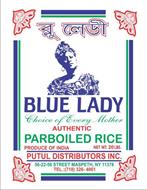 BLUE LADY CHOICE OF EVERY MOTHER AUTHENTIC PARBOILED RICE PRODUCE OF INDIA PUTUL DISTRIBUTORS INC.