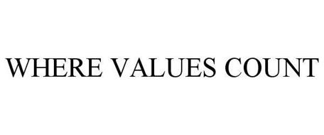 WHERE VALUES COUNT