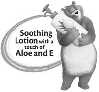 SOOTHING LOTION WITH A TOUCH OF ALOE AND E