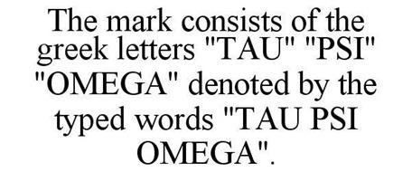 THE MARK CONSISTS OF THE GREEK LETTERS 