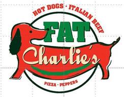 FAT CHARLIE'S HOT DOG · ITALIAN BEEF PIZZA · PEPPERS
