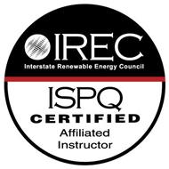 IREC INTERSTATE RENEWABLE ENERGY COUNCILISPQ CERTIFIED AFFILIATED INSTRUCTOR
