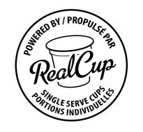 POWERED BY/ PROPULSÉ PAR REAL CUP SINGLESERVE CUPS PORTIONS INDIVIDUELLES