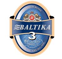 BREWED IN RUSSIA 1990 BALTIKA 3 CLASSIC BEER