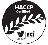 HACCP CERTIFIED V VALIDUS FCI FACILITY CERTIFICATION INSTITUTE