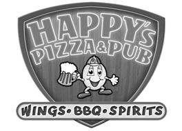 HP HAPPY'S PIZZA & PUB WINGS · BBQ · SPIRITS