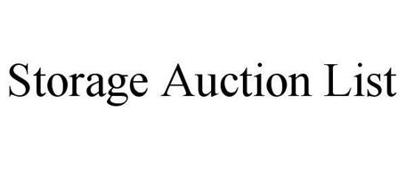 STORAGE AUCTION LIST